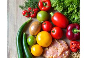 Εικόνα υγιεινών συνταγών με φρέσκα λαχανικά