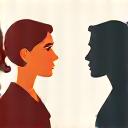 Δύο άτομα συζητούν με προσοχή και σεβασμό, απεικονίζοντας ενσυνείδητη επικοινωνία.